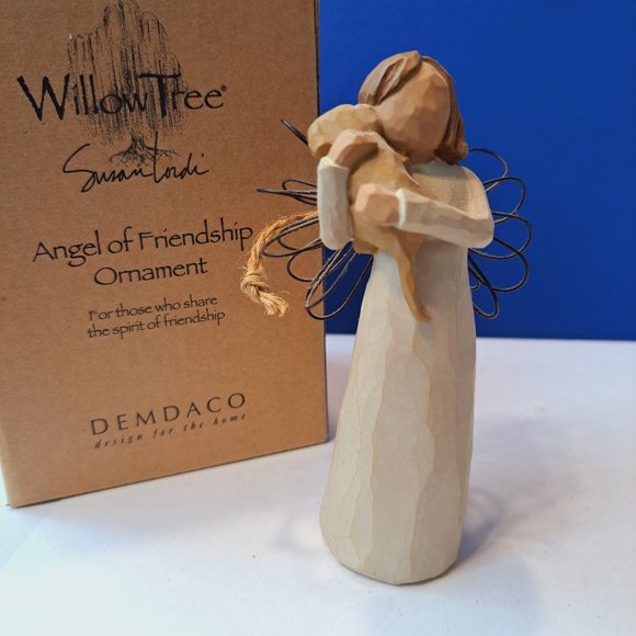 Demdaco Holiday 999 Willow Tree Angel Of Friendship Ornament 45